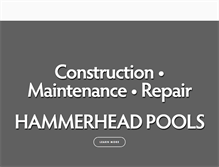 Tablet Screenshot of hammerheadpoolworks.com